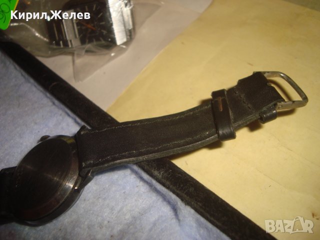 ПОБЕДА - СДЕЛАНО в СССР СТАР РУСКИ МЕХАНИЧЕН ВИНТИДЖ ЧАСОВНИК с КАИШКА от ЕСТЕСТВЕНА КОЖА 26879, снимка 5 - Антикварни и старинни предмети - 36744470
