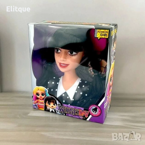 Торс на кукла за оформяне на прически с гребен – Глава за коса и грим, снимка 2 - Кукли - 53005682