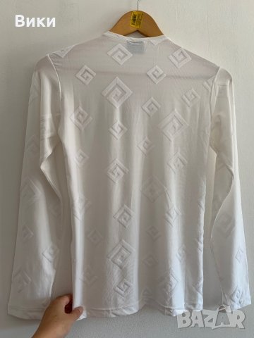 Мъжка Бяла тениска с дълъг ръкав, снимка 11 - Блузи - 29397576