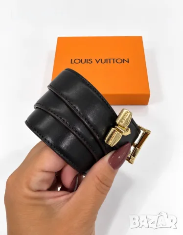 Louis Vuitton ✨ Естествена Кожа ✨Двулицев Дамски Колан , снимка 4 - Колани - 56320057