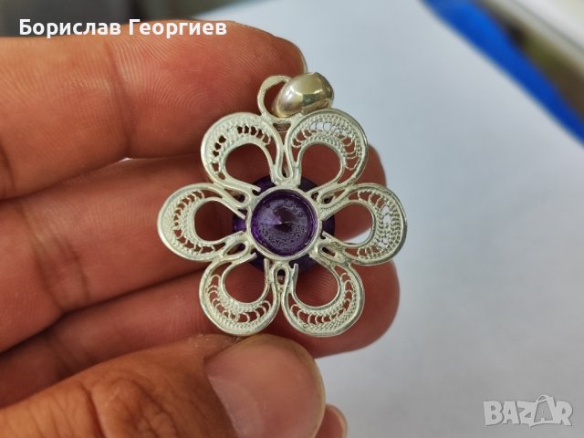 Сребърен медальон 950, снимка 5 - Колиета, медальони, синджири - 42032159