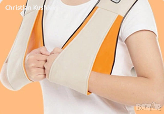 Шиацу масажор за врат и гръб / Размер опаковка: 41 х 17х 53 см; Дължина на продукта: 125 см; Ширина , снимка 4 - Друга електроника - 53279894