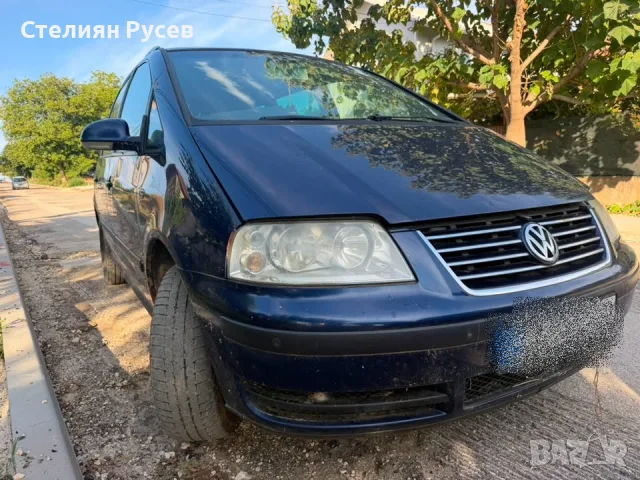 vw sharan 1.9 tdi  116кс facelift АВТОМАТИК , без документи / цяла за части -цена  800 евро -бракува, снимка 14 - Автомобили и джипове - 55943875