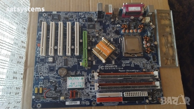 Дънна платка Gigabyte GA-8iPE775-G Socket 775 CPU+FAN+RAM, снимка 3 - Дънни платки - 53055470