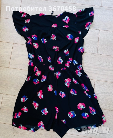 Дамски размер Л ХЛ модерен къс тънък гащеризон, снимка 8 - Гащеризони - 51755302