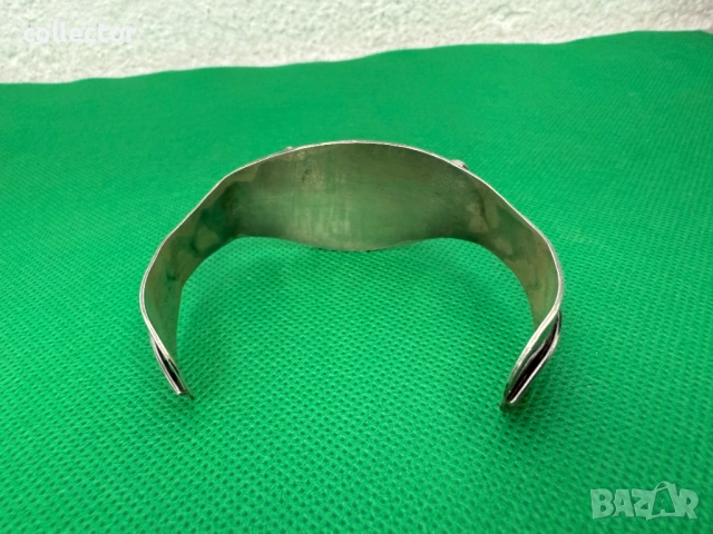 Стара немска гривна / сребърна. №7580, снимка 10 - Гривни - 52303003