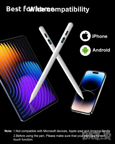 Универсална писалка за таблет Digiroot за Android, стилус с LED дисплей, снимка 2 - Селфи стикове, аксесоари - 55886369