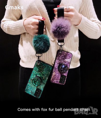 Луксозен кейс с камъни и холдър Huawei P40 Pro и P40 Lite 5G, снимка 5 - Калъфи, кейсове - 42166515