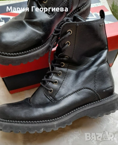 Боти Tom Tailor No39, Ботуши No37 Стелка 23.5, Ботуши сиви №40, снимка 2 - Дамски боти - 53930947