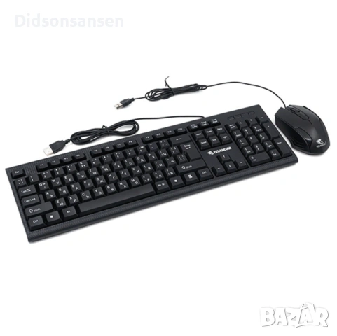 Комплект клавиатура и мишка с кабел КТ958