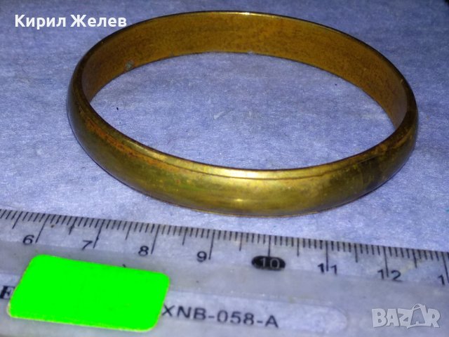 СТАРА МЕСИНГОВА РЕТРО СТИЛ ГРИВНА РЪЧНА МАЙСТОРСКА ИЗРАБОТКА 37504, снимка 6 - Антикварни и старинни предмети - 40856308