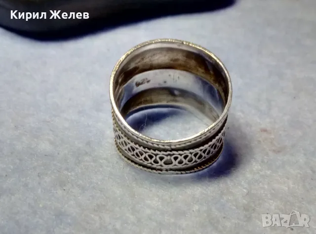 ПРЕКРАСЕН РЕТРО АЛТ СТИЛ СРЕБЪРЕН ПРЪСТЕН СРЕБРО 925 ВЕЛИКОЛЕПНА РЪЧНА ИЗРАБОТКА 50202, снимка 5 - Пръстени - 50354742
