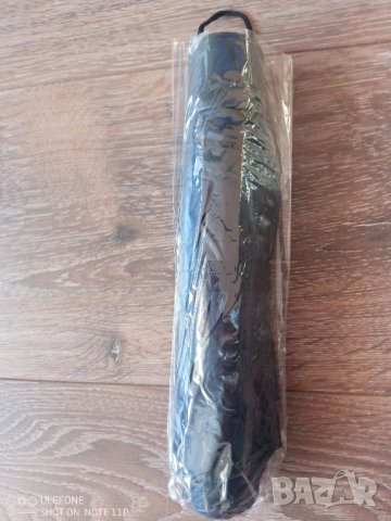 Мъжки сгъваем черен чадър 96 см. диаметър с калъф, снимка 2 - Други - 39698300