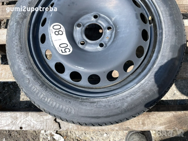 135/80/17 резервна джанта патерица 5х114,3 Renault Talisman Megane Nissan Leaf Pulsar, снимка 2 - Гуми и джанти - 54169644