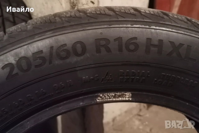 Продавам 2 броя зимни гуми 205.60.16 на 1 сезон дот 2021 Barum , снимка 3 - Гуми и джанти - 54039622