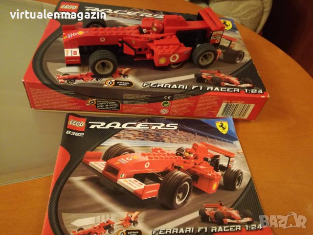 Конструктор Лего Ferrari - Lego 8362 - Ferrari F1 Racer 1:24, снимка 7 - Конструктори - 38165060