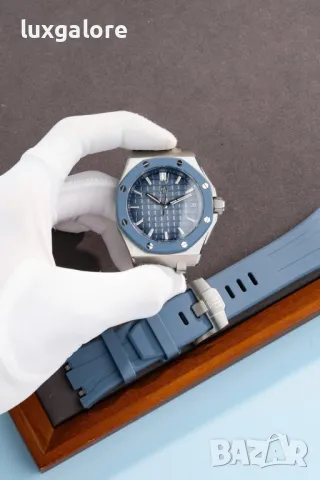 Мъжки часовник Audemars Piguet Royal Oak Offshore Blue с швейцарски механизъм, снимка 2 - Мъжки - 49845951