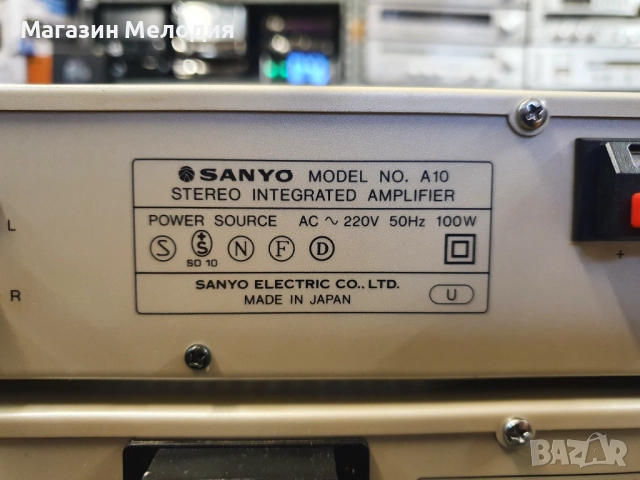 Усилвател Sanyo A 10 + тунер Sanyo T 10L В отлично техническо и визуално състояние., снимка 12 - Ресийвъри, усилватели, смесителни пултове - 51830733
