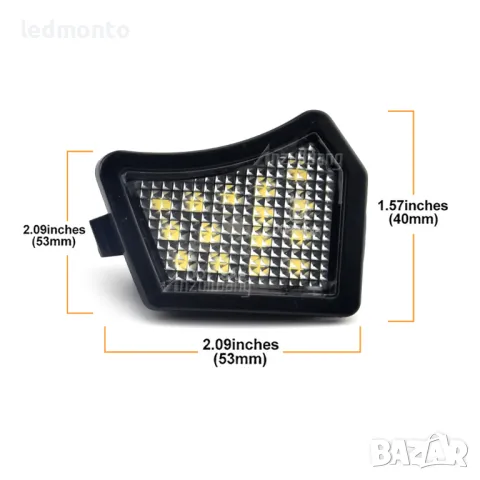 Светлини  странични Огледала светлини под огледалото Волво Volvo C30 C70 S40 S80 V70 XC90, снимка 4 - Части - 48851529