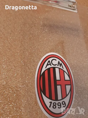 ФК Милан прозрачна подложка с щипка, снимка 4 - Ученически пособия, канцеларски материали - 50436038