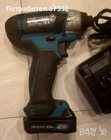 Импакт Makita TD110D комплект с батерия и зарядно, снимка 3 - Други инструменти - 49246430