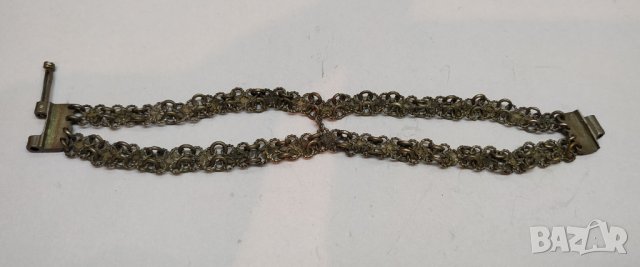 Възрожденска сребърна гривна, снимка 8 - Гривни - 29797948