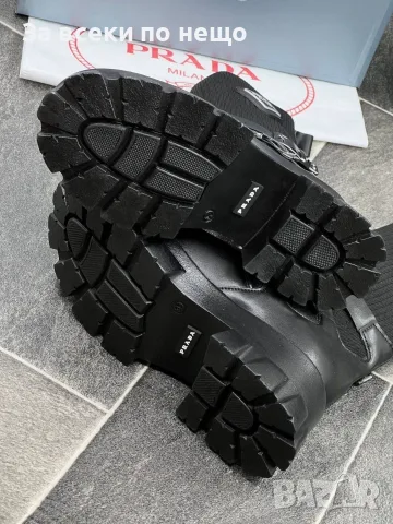 Prada Черни Дамски Боти Тип Чорап Код E254, снимка 3 - Дамски боти - 56364150