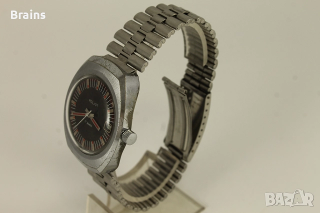 1970's Руски Ръчен Часовник POLJOT 2614.2H, снимка 5 - Мъжки - 51626425