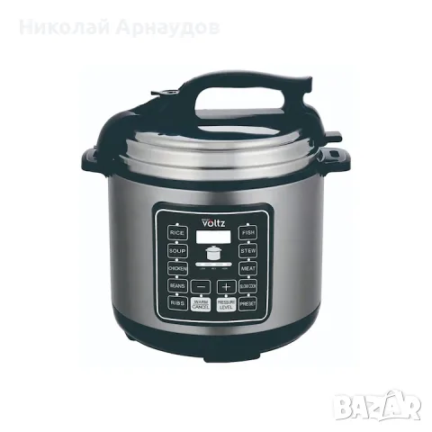 Мултикукър под налягане Voltz ОV51985I6 1000W, 6л., 9програми, Инокс