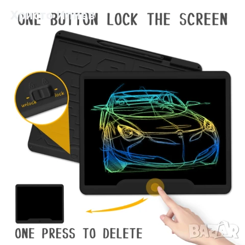 Голям Цветен Таблет за рисуване и писане LCD 14 инча, снимка 2 - Други - 51374751