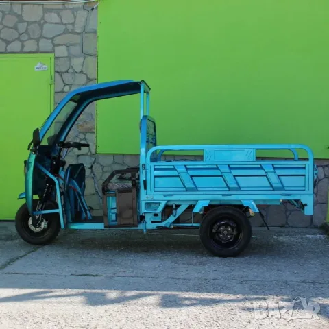 Селскостопанска товарна електрическа триколка 2000W с покрив, 600 кг товар, 60V, 45Ah, снимка 10 - Мотоциклети и мототехника - 55844393