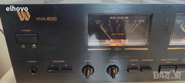 Стерео усилвател HVA-8030#1, снимка 2 - Ресийвъри, усилватели, смесителни пултове - 47302906