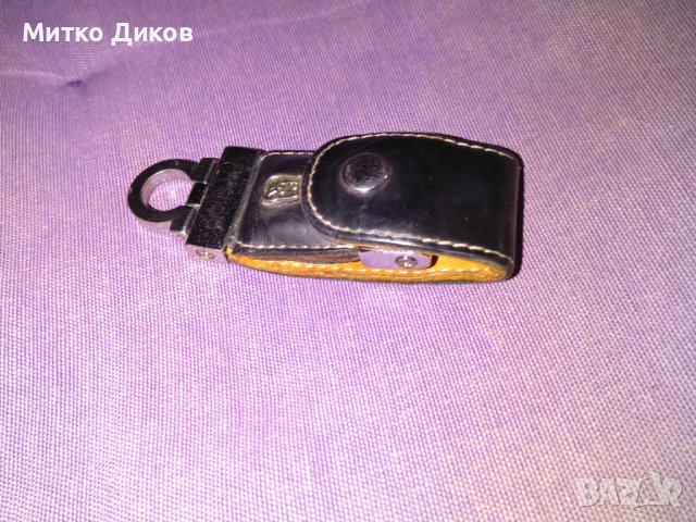 Калъвче държач за флашка за ключове за колан марково на Прецизио  естествена кожа, снимка 2 - Портфейли, портмонета - 39842560