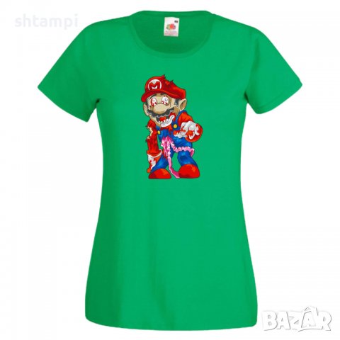 Дамска тениска Mario Zombie 6 Игра,Изненада,Подарък,Празник,Повод, снимка 9 - Тениски - 37238177