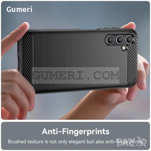 Samsung Galaxy A14 Противоударен Силиконов Гръб - Карбон, снимка 7 - Калъфи, кейсове - 42209031