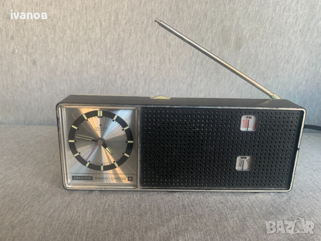 Стар настолен часовник Junghans Radio-Chron Blaupunkt радио, снимка 1