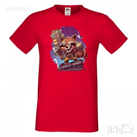 Мъжка тениска Marvel Rocket Racoon 2  Игра,Изненада,Подарък,Геймър,, снимка 7 - Тениски - 36790758