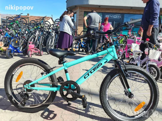 CROSS Велосипед 20" SPIDER син, снимка 11 - Велосипеди - 56528792
