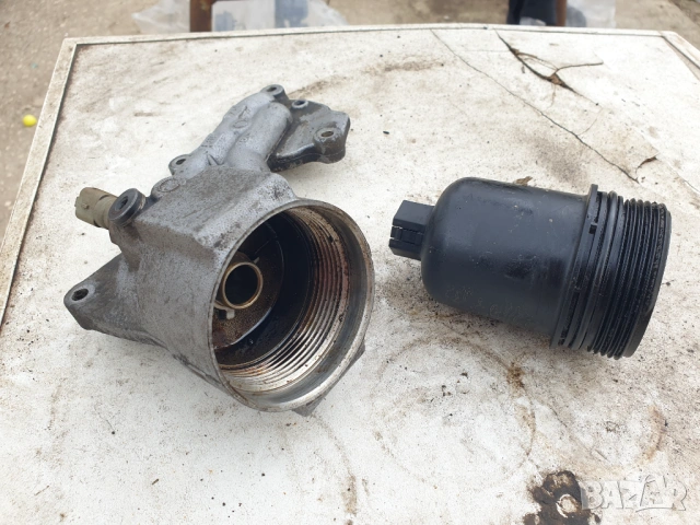 Citroen Peugeot корпус за маслен филтър 1.6 16v NFU TU5 бензин, снимка 5 - Части - 53995838