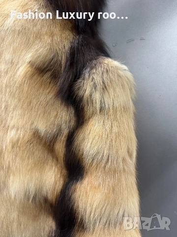 Елек от естествен косъм на лисица, снимка 3 - Елеци - 54349722