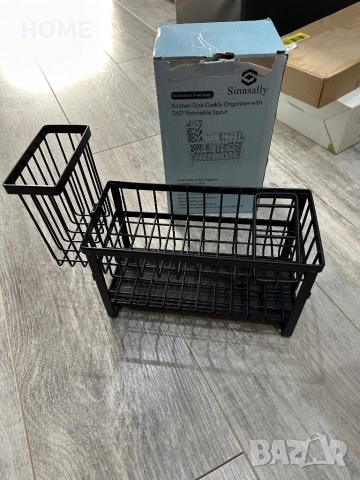 🧽 Органайзер за мивка Sinnsally – практична стойка за кухня