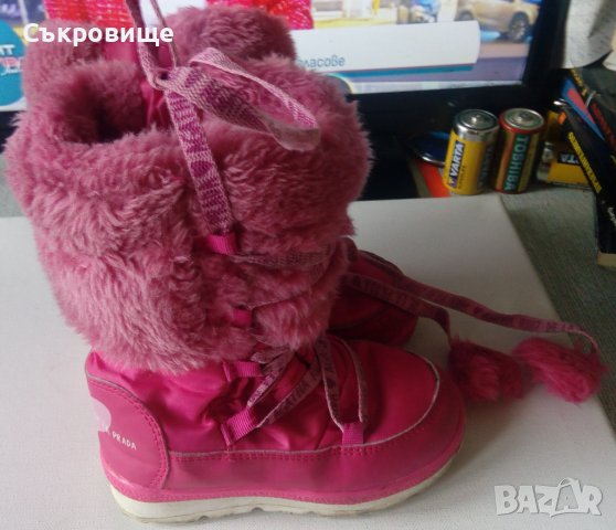 Детски ботуши апрески розови за момиче зимни боти момичешки, снимка 6 - Детски боти и ботуши - 40329036
