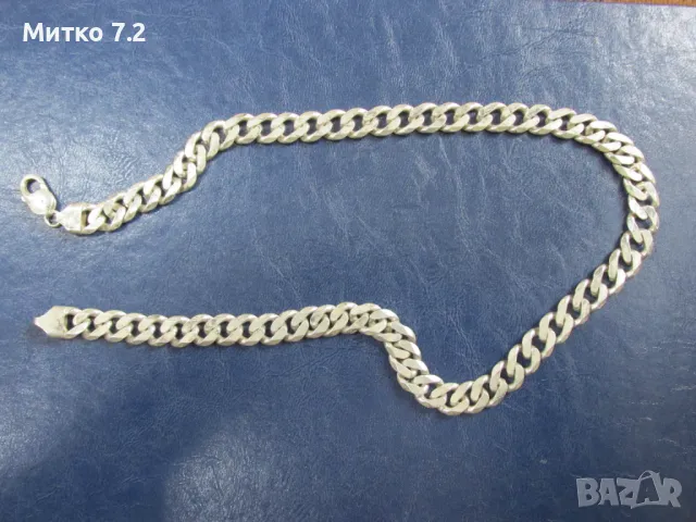 Сребърен ланец 3, снимка 7 - Колиета, медальони, синджири - 50429141