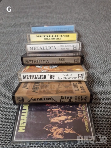 Metallica, Лот 5 оригинални аудио касети, кутии и обложки:, снимка 2 - Аудио касети - 54337468