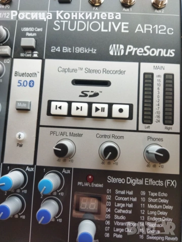 Пулт PreSonus StudioLive AR12c, снимка 3 - Ресийвъри, усилватели, смесителни пултове - 53032185