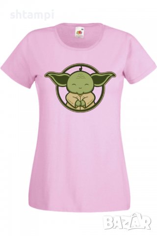 Дамска тениска Star Wars Yoda 1,Филм,Игра,superhero,Изненада,Подарък,Повод,