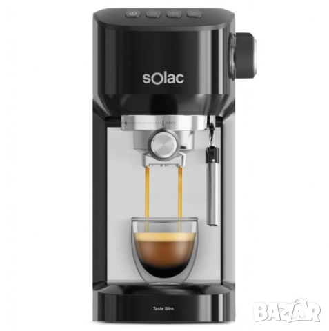 Кафемашина Solac Taste Slim – 20 бара, Thermoblock, 1.4L, пара и капучино, 1350W, снимка 6 - Други - 51896442