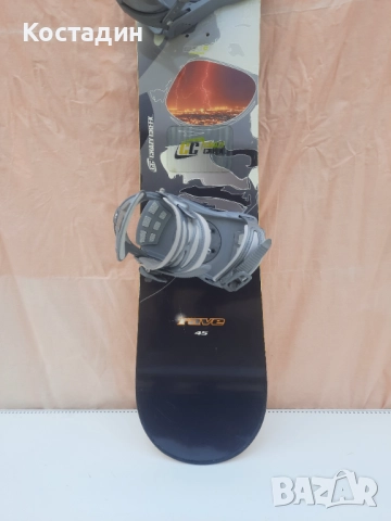 Сноуборд  CRAZY CREEK  rave  145см  с автомати, снимка 3 - Зимни спортове - 52461679