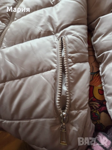 Зимно яке в бежаво, снимка 4 - Якета - 53221121