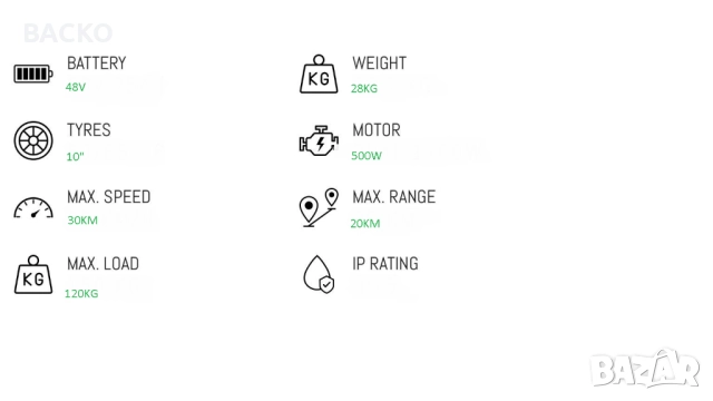 Електрическа тротинетка City Boss T7, снимка 7 - Други спортове - 51998020